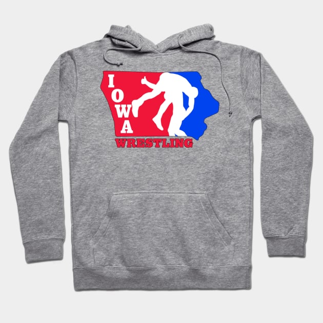 Iowa Wrestling Hoodie by Shampuzle's